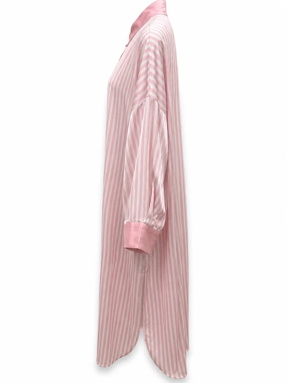 Show Me Your Mumu Harlow robe pink satin stripe coquette glam loungewear chic OS